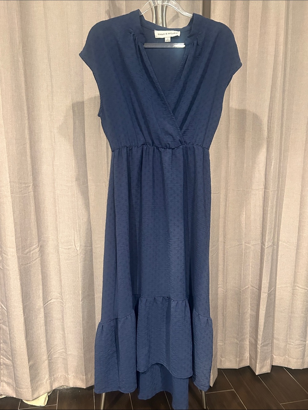 Emma & Michele Navy Blue Maxi Dress